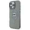 Karl Lagerfeld KLHMP16LHLSCHK IML Metal Choupette Head MagSafe Hardcase for iPhone 16 Pro 6.3" / black