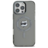 Karl Lagerfeld KLHMP16LHLSCHK IML Metal Choupette Head MagSafe Hardcase for iPhone 16 Pro 6.3" / black
