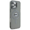 Karl Lagerfeld KLHMP16LHLSCHK IML Metal Choupette Head MagSafe Hardcase for iPhone 16 Pro 6.3" / black