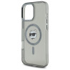 Karl Lagerfeld KLHMP16LHLSCHK IML Metal Choupette Head MagSafe Hardcase for iPhone 16 Pro 6.3" / black
