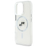 Karl Lagerfeld KLHMP16LHLSKCH IPhone 16 Pro 6.3" Hardcase IML Metal Karl&Choupette Head / white