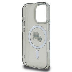 Karl Lagerfeld KLHMP16LHLSKCK IML Metal Karl&Choupette Head Hardcase for iPhone 16 Pro 6.3" / black