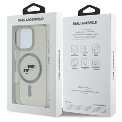 Karl Lagerfeld KLHMP16LHLSKCK IML Metal Karl&Choupette Head Hardcase for iPhone 16 Pro 6.3" / black