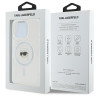 Karl Lagerfeld KLHMP16LHLSKIH iPhone 16 Pro 6.3" Hardcase IML Metal Karl Head MagSafe / white