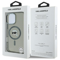 Karl Lagerfeld KLHMP16LHLSKIK IPhone 16 Pro 6.3" Hardcase IML Metal Karl Head MagSafe