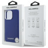 Karl Lagerfeld KLHMP16LPGMSRPB Hardcase FW Metal Plate MagSafe for iPhone 16 Pro 6.3" / blue
