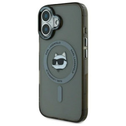 Karl Lagerfeld KLHMP16MHLSCHK Hardcase IML Metal Choupette Head MagS for iPhone 16 Plus 6.7" / black