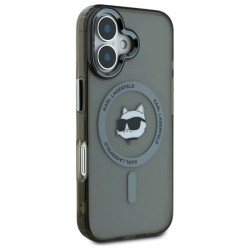 Karl Lagerfeld KLHMP16MHLSCHK Hardcase IML Metal Choupette Head MagS for iPhone 16 Plus 6.7" / black