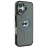 Karl Lagerfeld KLHMP16MHLSCHK Hardcase IML Metal Choupette Head MagS for iPhone 16 Plus 6.7" / black