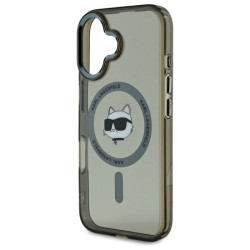 Karl Lagerfeld KLHMP16MHLSCHK Hardcase IML Metal Choupette Head MagS for iPhone 16 Plus 6.7" / black