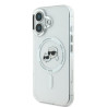 Karl Lagerfeld KLHMP16MHLSKCH Hardcase IML Metal Karl&Choupette Head for iPhone 16 Plus 6.7" / white