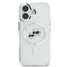 Karl Lagerfeld KLHMP16MHLSKCH Hardcase IML Metal Karl&Choupette Head for iPhone 16 Plus 6.7" / white