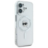 Karl Lagerfeld KLHMP16MHLSKIH Hardcase IML Metal Karl Head MagSafe for iPhone 16 Plus 6.7" / white
