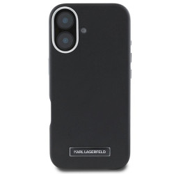 Karl Lagerfeld KLHMP16MPGMSRPK Hardcase FW Metal Plate MagSafe for iPhone 16 Plus 6.7" / black