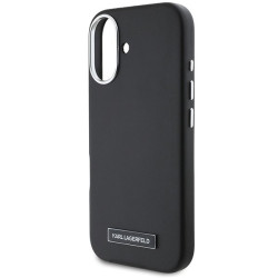 Karl Lagerfeld KLHMP16MPGMSRPK Hardcase FW Metal Plate MagSafe for iPhone 16 Plus 6.7" / black