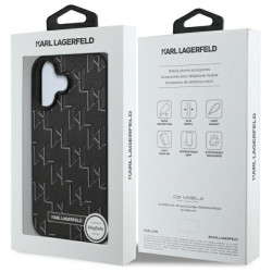 Karl Lagerfeld KLHMP16MPKHPORPK Hardcase Hot Stamp MagSafe for iPhone 16 Plus 6.7" / black