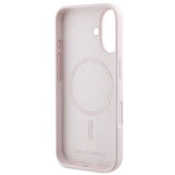 Karl Lagerfeld KLHMP16MSCMKCRHP iPhone 16 Plus 6.7" pink hardcase Silicone Karl&Choupette Head