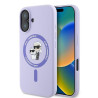 Karl Lagerfeld KLHMP16MSCMKCRHU Silicone Karl&Choupette Hardcase for iPhone 16 Plus 6.7" / purple