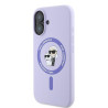 Karl Lagerfeld KLHMP16MSCMKCRHU Silicone Karl&Choupette Hardcase for iPhone 16 Plus 6.7" / purple