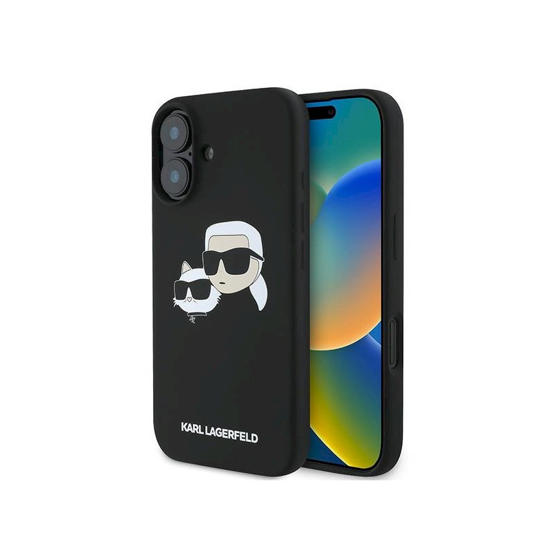 Karl Lagerfeld KLHMP16MSKCHPPLK Hardcase for iPhone 16 Plus 6.7" / black
