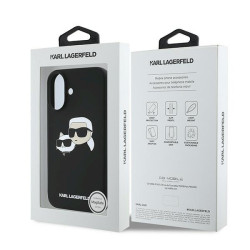 Karl Lagerfeld KLHMP16MSKCHPPLK Hardcase for iPhone 16 Plus 6.7" / black