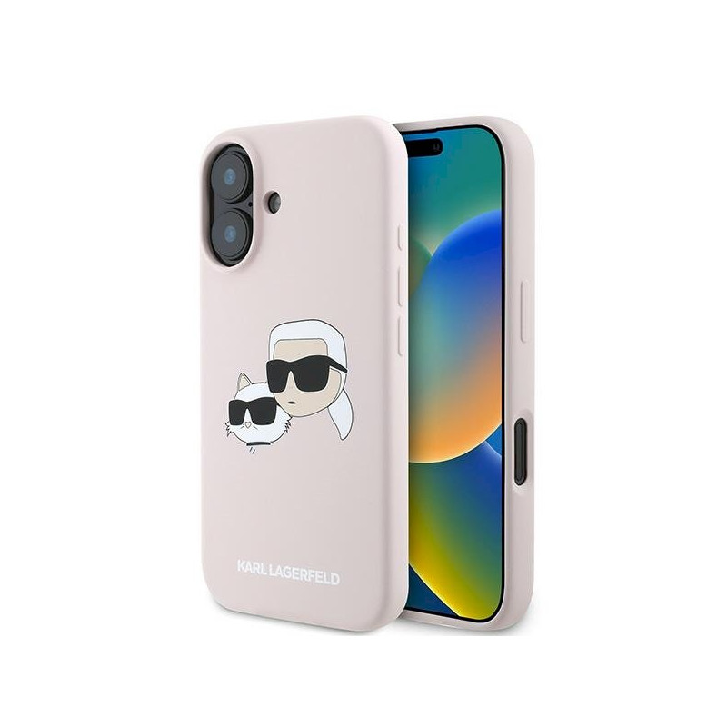 Karl Lagerfeld KLHMP16MSKCHPPLP Hardcase for iPhone 16 Plus 6.7" / pink