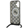 Karl Lagerfeld KLHMP16SHCKCKLCK Hardcase IML Crossbody Monogram Karl & Chou for iPhone 16 6.1" / black