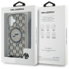 Karl Lagerfeld KLHMP16SHCKCKLCK Hardcase IML Crossbody Monogram Karl & Chou for iPhone 16 6.1" / black