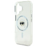 Karl Lagerfeld KLHMP16SHLSKIH Hardcase IML Metal Karl Head MagSafe for iPhone 16 6.1" / white