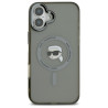 Karl Lagerfeld KLHMP16SHLSKIK hardcase IML Metal Karl Head MagSafe for iPhone 16 6.1" / black