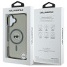 Karl Lagerfeld KLHMP16SHLSKIK hardcase IML Metal Karl Head MagSafe for iPhone 16 6.1" / black