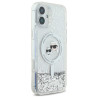 Karl Lagerfeld KLHMP16SLGKCSGH Liquid Glitter Karl&Choupette Head Hardcase for iPhone 16 6.1" / transparent