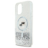 Karl Lagerfeld KLHMP16SLGKCSGH Liquid Glitter Karl&Choupette Head Hardcase for iPhone 16 6.1" / transparent