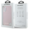 Karl Lagerfeld KLHMP16SPGMSRPP Hardcase FW Metal Plate MagSafe for iPhone 16 6.1" / pink