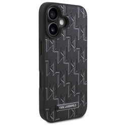 Karl Lagerfeld KLHMP16SPKHPORPK Hot Stamp Magsafe Hardcase for iPhone 16 6.1" / black