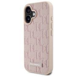 Karl Lagerfeld KLHMP16SPKHPORPP Hot Stamp Magsafe Hardcase for iPhone 16 6.1" / pink