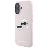Karl Lagerfeld KLHMP16SSKCHPPLP Hardcase Silicone Double Heads Print MagSa for iPhone 16 6.1" / pink