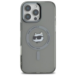 Karl Lagerfeld KLHMP16XHLSCHK IPhone16 Pro Max 6.9" black hardcase IML Metal Choupette Head M