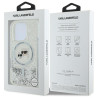 Karl Lagerfeld KLHMP16XLGKCSGH iPhone 16 Pro Max 6.9" Hardcase Transparent Liquid Glitter Karl&Choupe