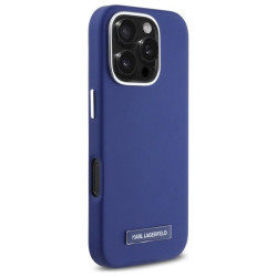 Karl Lagerfeld KLHMP16XPGMSRPB hardcase FW Metal Plate MagSafe for iPhone 16 Pro Max 6.9" / blue