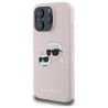 Karl Lagerfeld KLHMP16XSKCHPPLP Hardcase Silicone Double Heads for iPhone 16 Pro Max 6.9" / pink