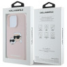 Karl Lagerfeld KLHMP16XSKCHPPLP Hardcase Silicone Double Heads for iPhone 16 Pro Max 6.9" / pink