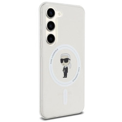 Karl Lagerfeld KLHMS23SHFCKNOT IML Ikonik MagSafe Hardcase for S23 S911 / transparent