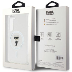 Karl Lagerfeld KLHMS23SHFCKNOT IML Ikonik MagSafe Hardcase for S23 S911 / transparent