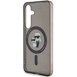 Karl Lagerfeld KLHMS24SHGKCNOK Hardcase IML Karl&Choupette MagSafe for Samsung Galaxy S24 / black