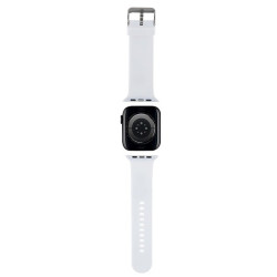 Karl Lagerfeld Strap KLAWMSLCNH Apple Watch 38/40/41mm / white 3D Rubber Choupette Heads