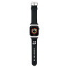 Karl Lagerfeld Strap KLAWMSLCNK Apple Watch 38/40/41mm 3D Rubber Choupette Heads / black