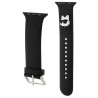 Karl Lagerfeld Strap KLAWMSLCNK Apple Watch 38/40/41mm 3D Rubber Choupette Heads / black