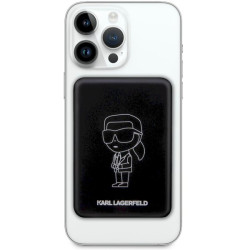 Karl Lagerfeld Powerbank indukcyjnyKLPBMKIOTTGK 5W 3000mAh Ikonik MagSafe / black