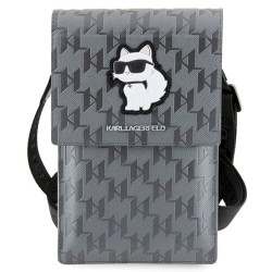 Karl Lagerfeld Torebka KLWBSAKHPCG Saffiano Monogram Choupette / silver